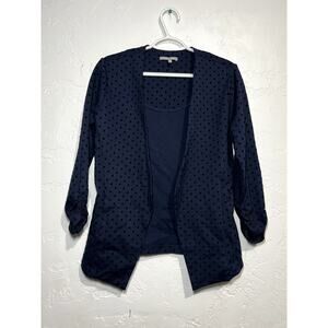 Lemon tart navy dot career blazer womens medium career workwear business‎ office